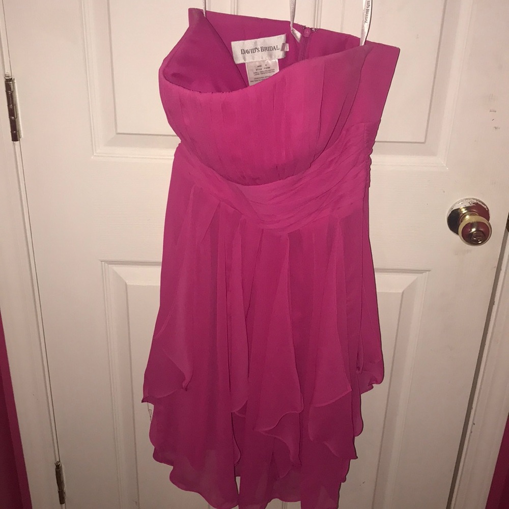 Size 6 Pink Strapless Dress - Picture 1 of 3